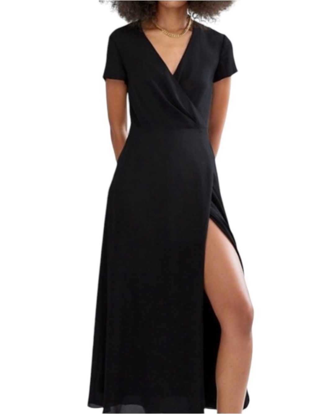 Babaton Maxi Wrap dress